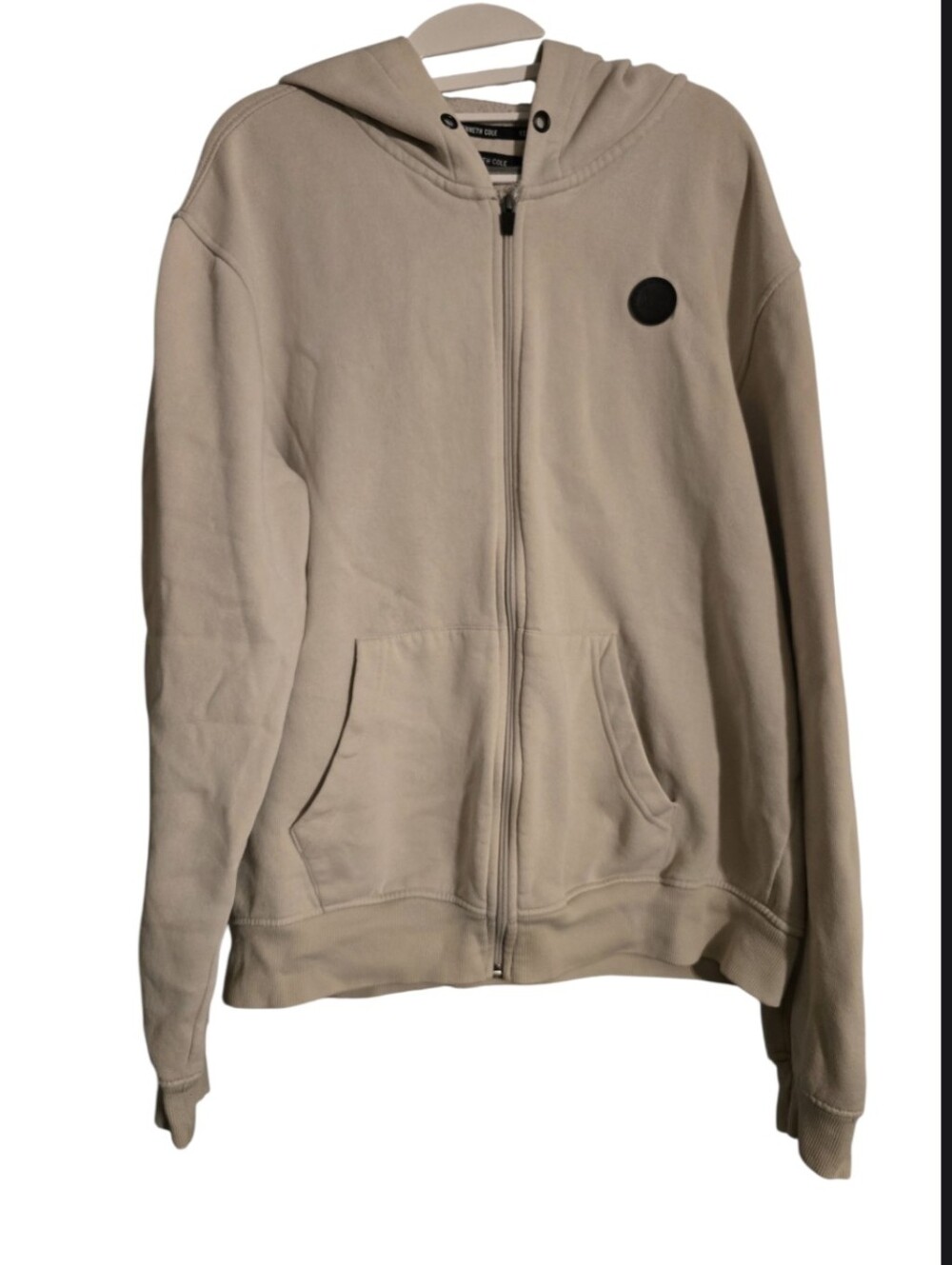 Kenneth Cole Men's Zip-Up Hoodie in Beige Size XL in EUC